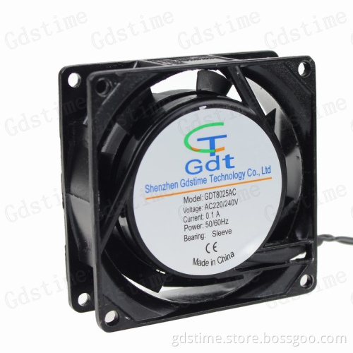 220V 80x80x25mm 80mm AC Refrigerator Freezer Fan Motor